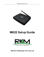 RKM mk22 Setup Manual preview