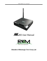 RKM MK80 User Manual preview