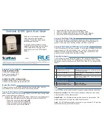 Предварительный просмотр 1 страницы RLE Technologies SeaHawk LD300 Quick Start Manual