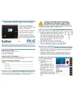 Предварительный просмотр 1 страницы RLE Technologies SeaHawk LD5200 Quick Start Manual