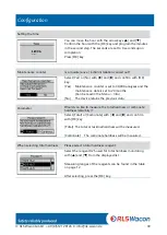 Предварительный просмотр 39 страницы RLS Wacon SYCON 2702 Operating Manual