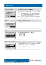 Предварительный просмотр 45 страницы RLS Wacon SYCON 2702 Operating Manual