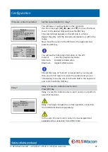 Предварительный просмотр 47 страницы RLS Wacon SYCON 2702 Operating Manual