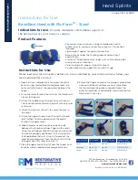 Preview for 1 page of RM BendEase Hand with Flo-Form Instructions For Use