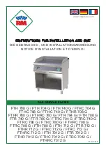 RM FTH 7012 G Instructions For Installation And Use Manual preview