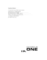 Preview for 1 page of RM Mobile One 945 User Manual