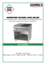 RM ST-708 G Instructions For Installation And Use Manual preview