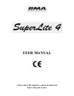 RMA SuperLite 4 User Manual preview