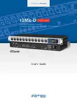 RME Audio 12Mic-D User Manual preview