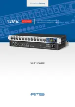 RME Audio 12Mic User Manual предпросмотр