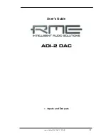 Preview for 33 page of RME Audio ADI-2 DAC User Manual