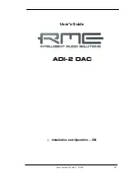 Preview for 47 page of RME Audio ADI-2 DAC User Manual