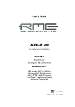 RME Audio ADI-2 FS User Manual предпросмотр