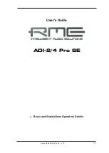 Preview for 19 page of RME Audio ADI-2 Pro User Manual