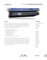 Preview for 1 page of RME Audio ADI-642 Specification