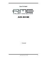 Preview for 5 page of RME Audio ADI-6432 User Manual