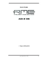 Preview for 13 page of RME Audio ADI-8 DS User Manual