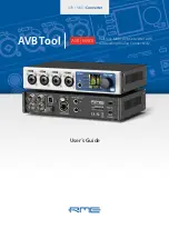 Preview for 1 page of RME Audio AVB Tool User Manual