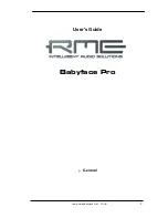 Предварительный просмотр 5 страницы RME Audio Babyface Pro User Manual