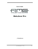 Предварительный просмотр 91 страницы RME Audio Babyface Pro User Manual