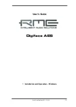 Предварительный просмотр 15 страницы RME Audio Digiface AES User Manual