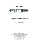 Предварительный просмотр 1 страницы RME Audio Digiface Ravenna User Manual