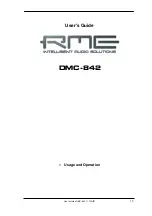 Preview for 13 page of RME Audio DMC-842 User Manual