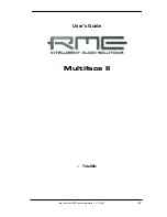 Предварительный просмотр 43 страницы RME Audio DSP Multiface User Manual