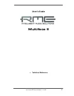 Предварительный просмотр 67 страницы RME Audio DSP Multiface User Manual