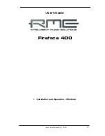 Предварительный просмотр 13 страницы RME Audio Fireface 400 User Manual