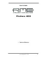 Предварительный просмотр 87 страницы RME Audio Fireface 400 User Manual