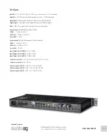 Предварительный просмотр 3 страницы RME Audio Fireface 800 Specifications