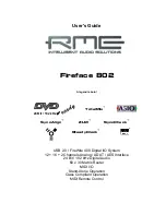 Preview for 1 page of RME Audio Fireface 802 User Manual