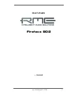 Preview for 7 page of RME Audio Fireface 802 User Manual