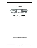 Preview for 13 page of RME Audio Fireface 802 User Manual