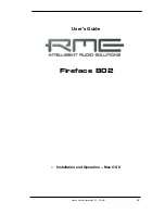 Preview for 29 page of RME Audio Fireface 802 User Manual