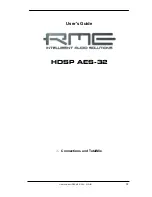 Preview for 39 page of RME Audio Hammerfall HDSP AES-32 User Manual