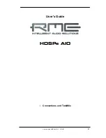 Preview for 41 page of RME Audio Hammerfall HDSPe AIO User Manual