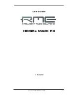 Предварительный просмотр 5 страницы RME Audio Hammerfall HDSPe MADI FX User Manual