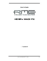 Предварительный просмотр 41 страницы RME Audio Hammerfall HDSPe MADI FX User Manual