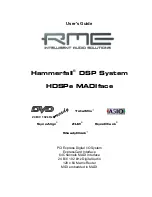 Предварительный просмотр 1 страницы RME Audio Hammerfall HDSPe MADIface User Manual