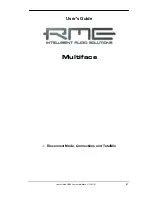 Предварительный просмотр 41 страницы RME Audio Hammerfall Multiface User Manual