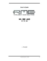 Preview for 5 page of RME Audio M-16 AD User Manual