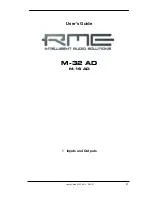 Preview for 21 page of RME Audio M-16 AD User Manual