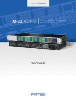 Предварительный просмотр 1 страницы RME Audio M-32 AD Pro User Manual