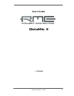 Preview for 5 page of RME Audio OctaMic II User Manual