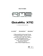 Preview for 1 page of RME Audio OctaMic XTC User Manual