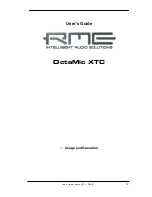 Preview for 13 page of RME Audio OctaMic XTC User Manual