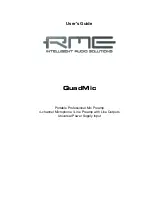 Preview for 1 page of RME Audio QuadMic User Manual