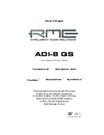 RME Audio SteadyClock User Manual preview